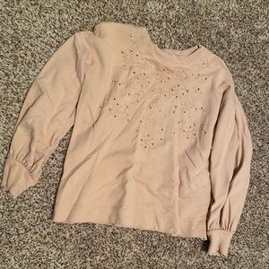 Loft peach sweater